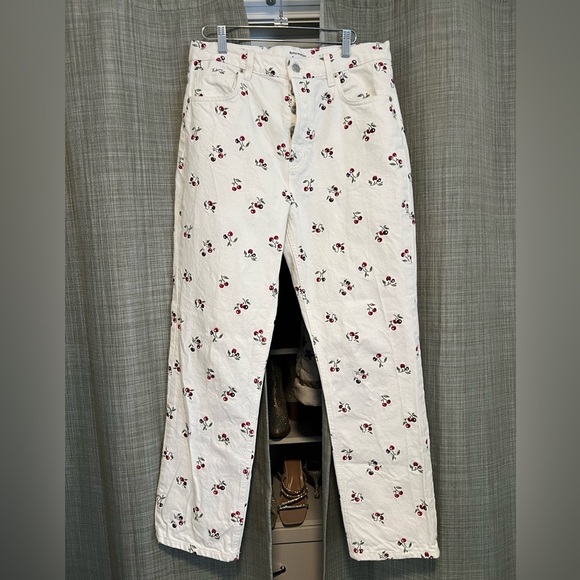 Reformation embroidered cherries jeans - Picture 5 of 8